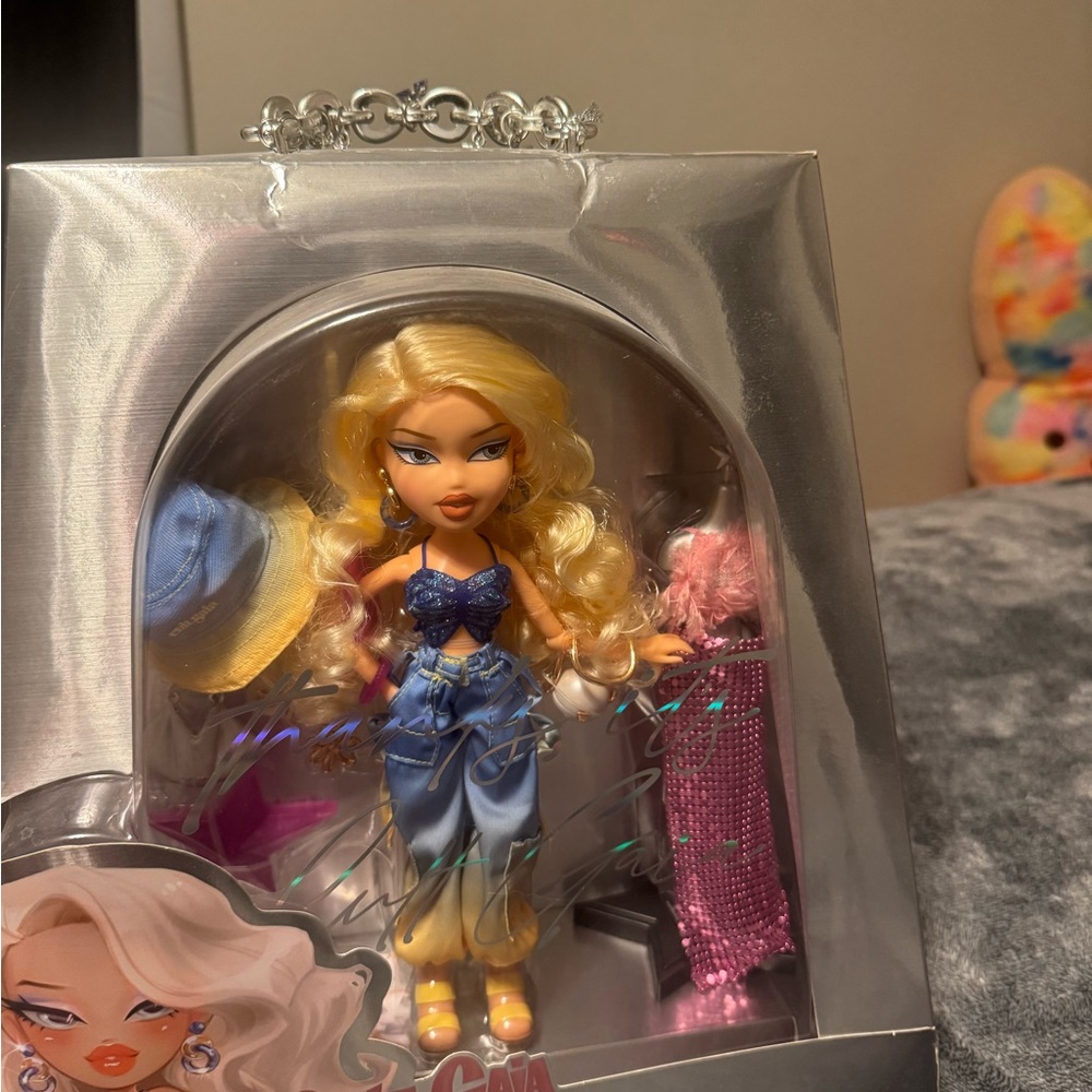 Glamorous Fashion Doll with Blonde Hair and Blue Outfit